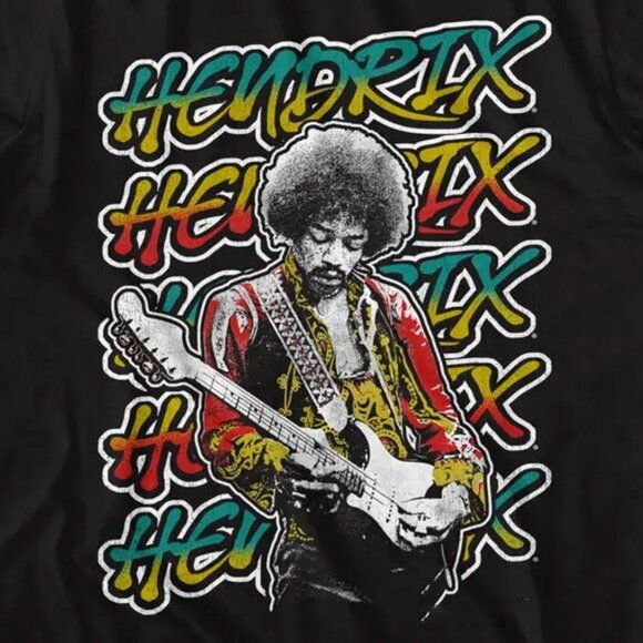 Jimi Hendrix Classic Rock Vintage Music Fan Concert Tour T-Shirt 96 - Picture 2 of 5